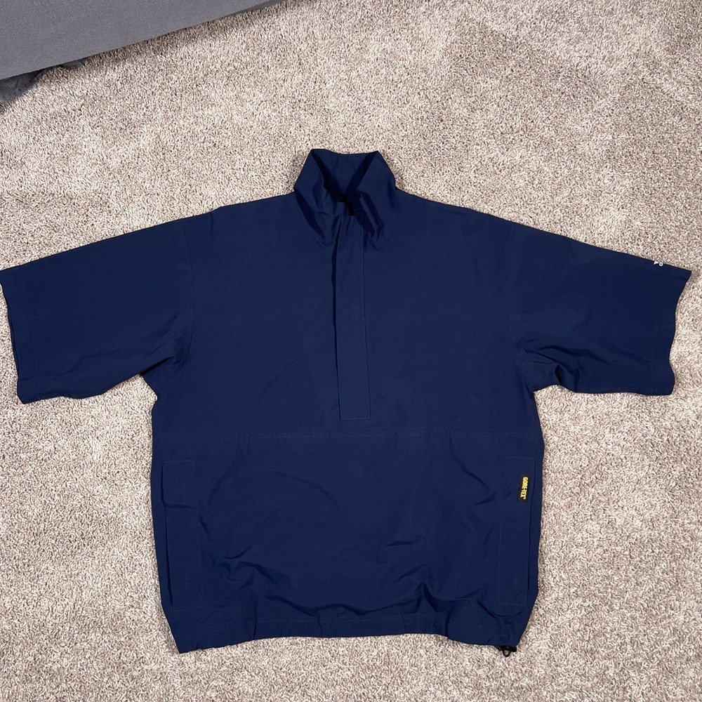 Zero Restriction Windbreaker Men's Medium Blue Short Sleeve Windproof‎ Wachovia